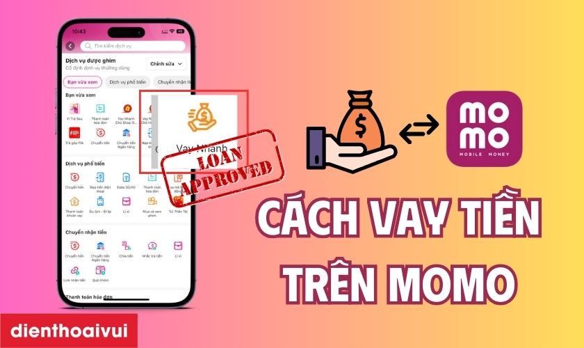 VAY MOMO MƯỜI TRIỆU NHẬN TIỀN TRONG VÒNG BA PHÚT
