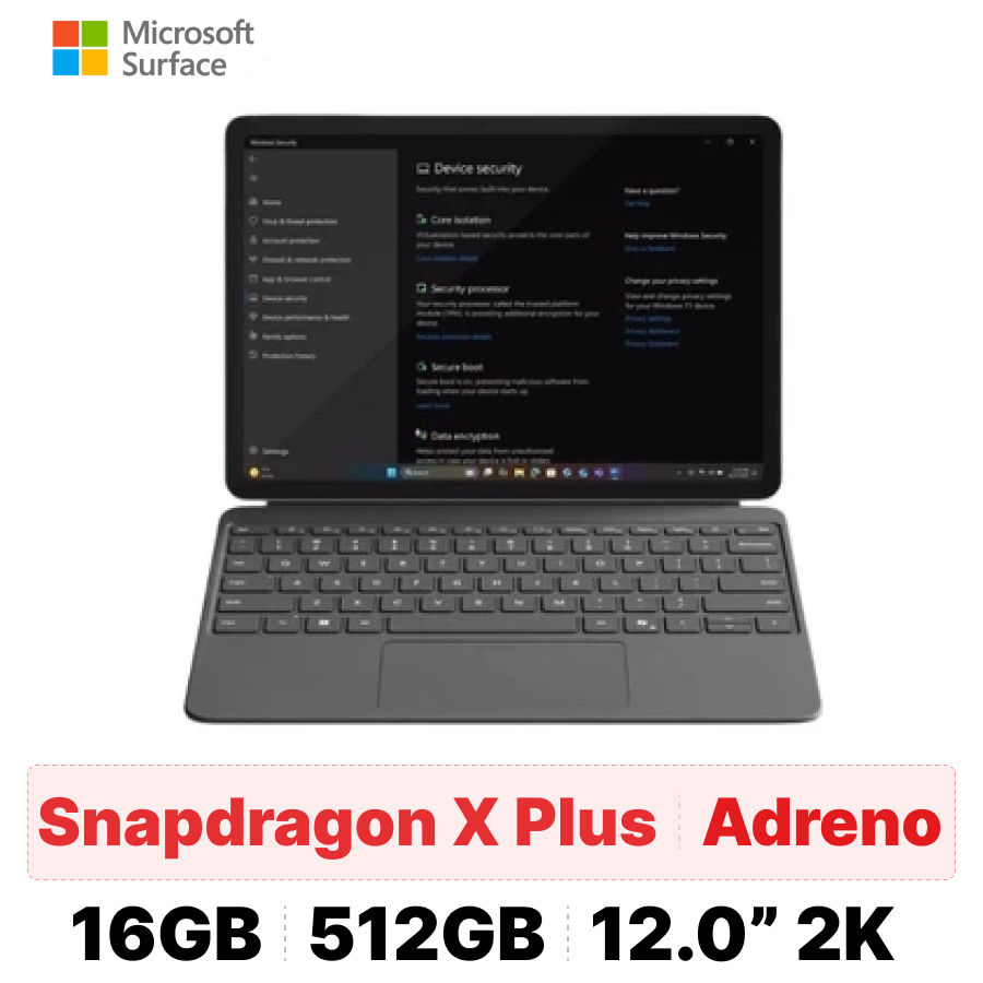 Surface Pro 12 inch Snapdragon X Plus 16GB 512GB - Cũ đẹp chính