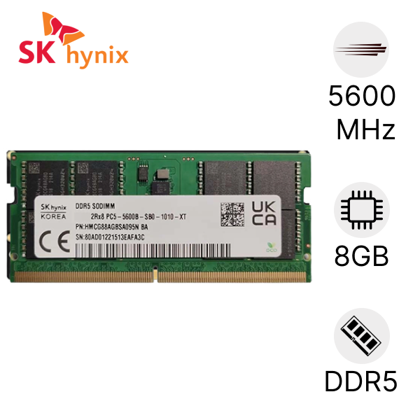 RAM laptop SK Hynix DDR5 8GB BUS 5600 cũ đẹp chính hãng | Lấy liền